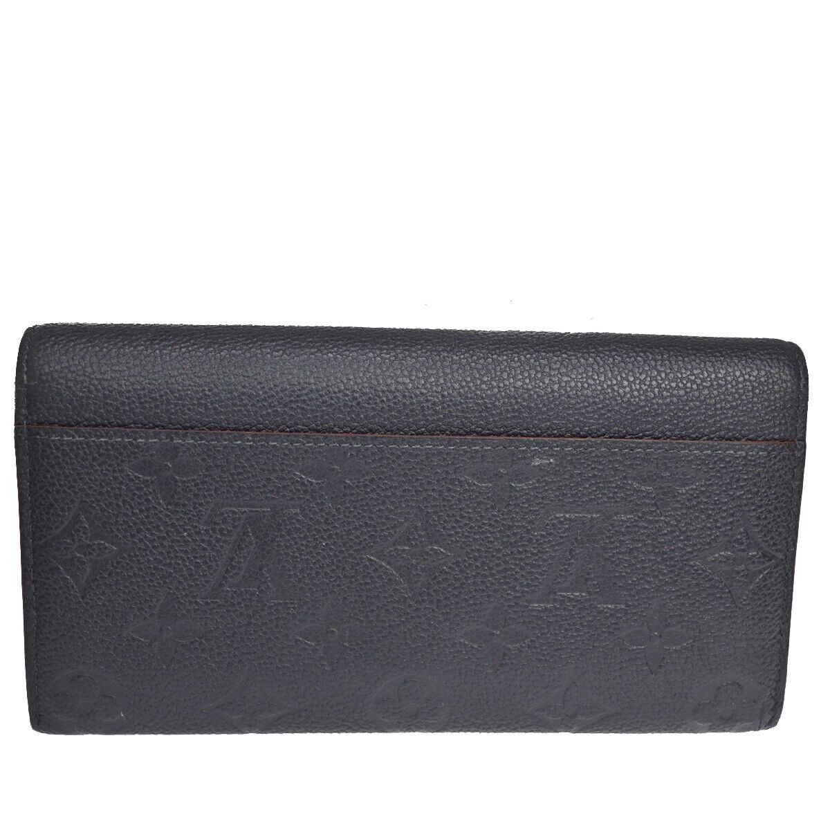 Louis Vuitton Portefeuille Sarah Navy Leather Wallet  (Pre-Owned)