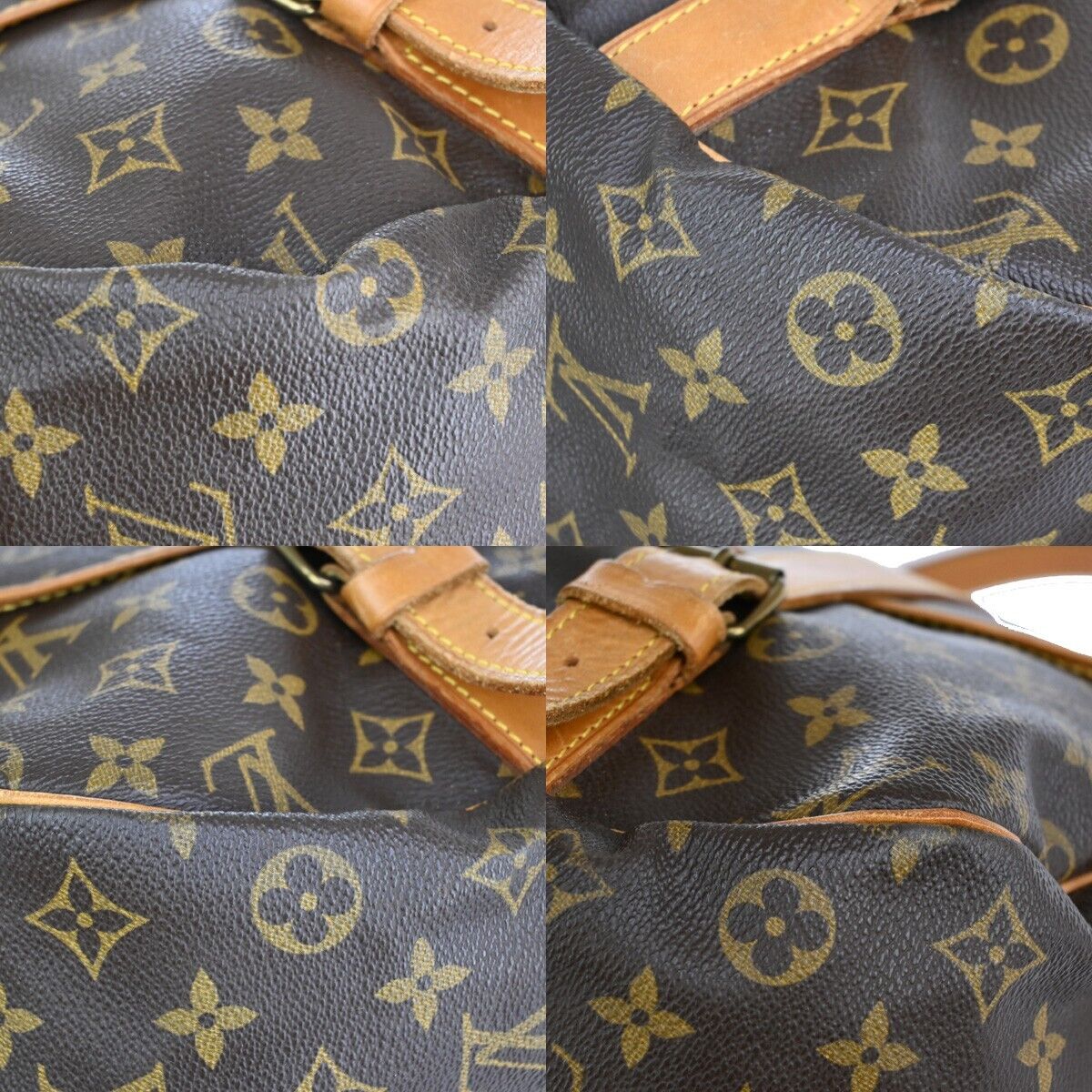 Louis Vuitton Saumur 43 Brown Canvas Shoulder Bag (Pre-Owned)