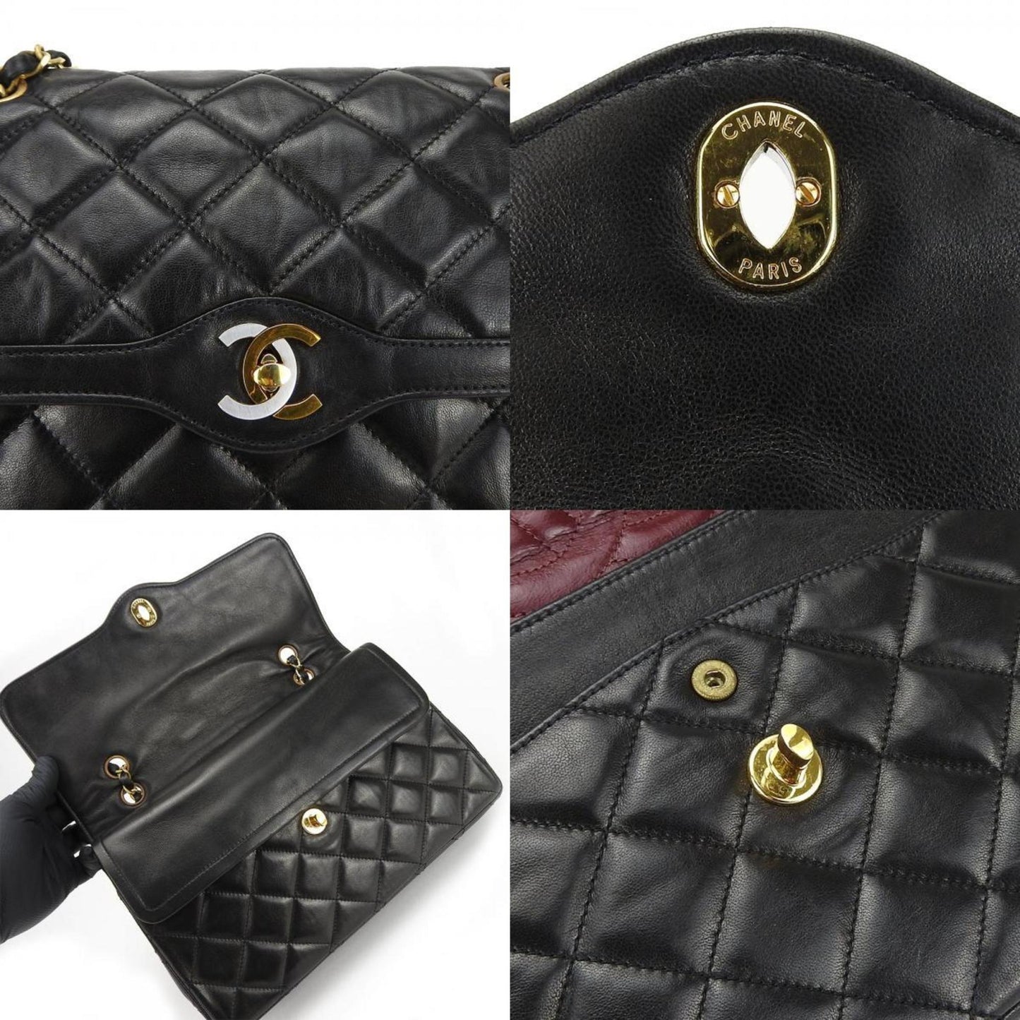 Chanel Black Leather Shoulder Bag (Pre-Owned)