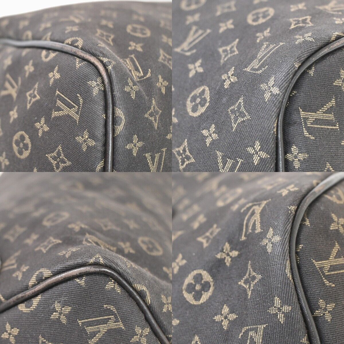 Louis Vuitton Speedy Grey Canvas Handbag (Pre-Owned)