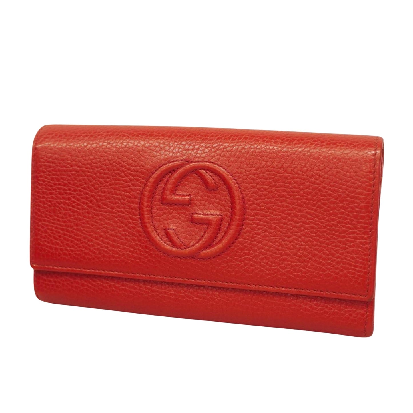 Gucci Soho Red Leather Wallet  (Pre-Owned)