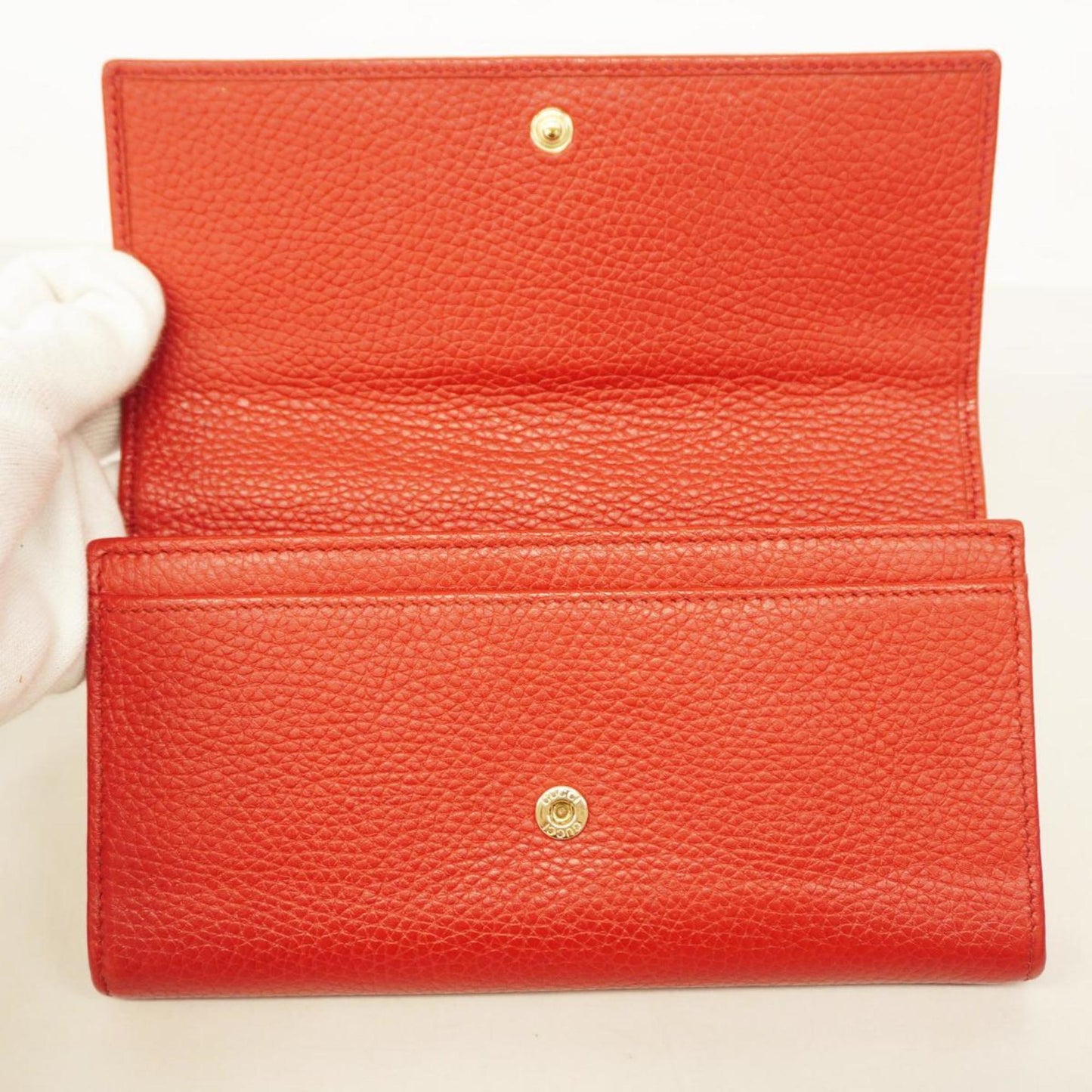 Gucci Soho Red Leather Wallet  (Pre-Owned)