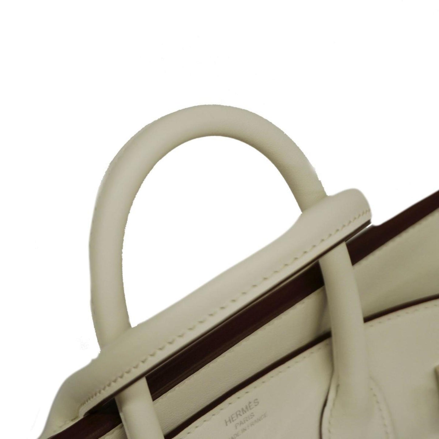 Hermès Birkin 25 Ecru Leather Handbag (Pre-Owned)