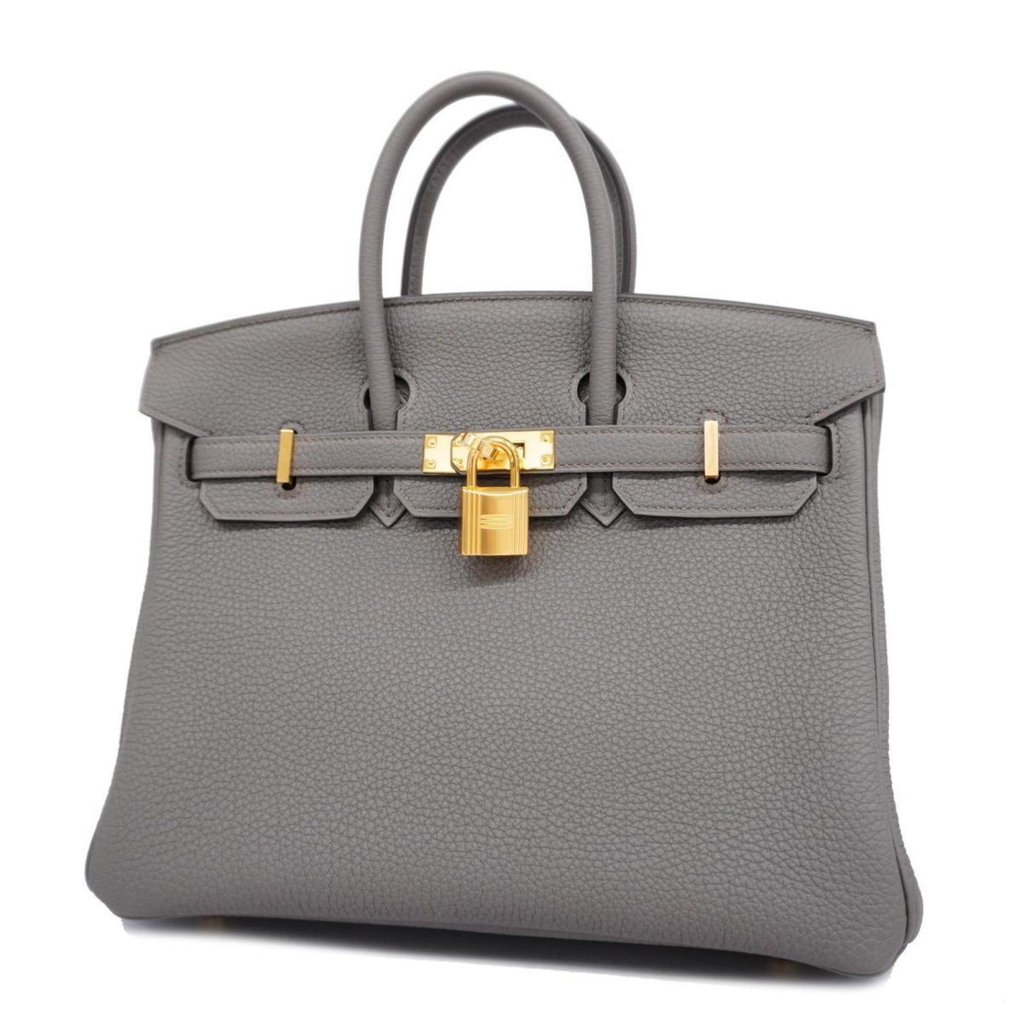 Hermès Birkin 25 Grey Leather Handbag (Pre-Owned)