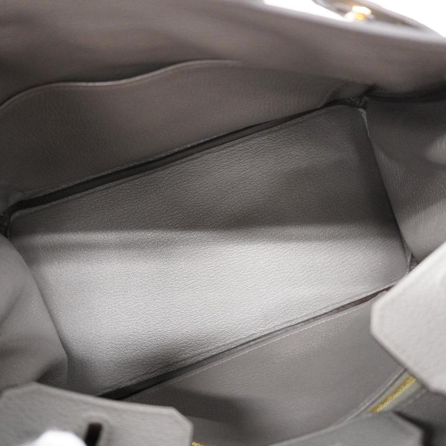 Hermès Birkin 25 Grey Leather Handbag (Pre-Owned)