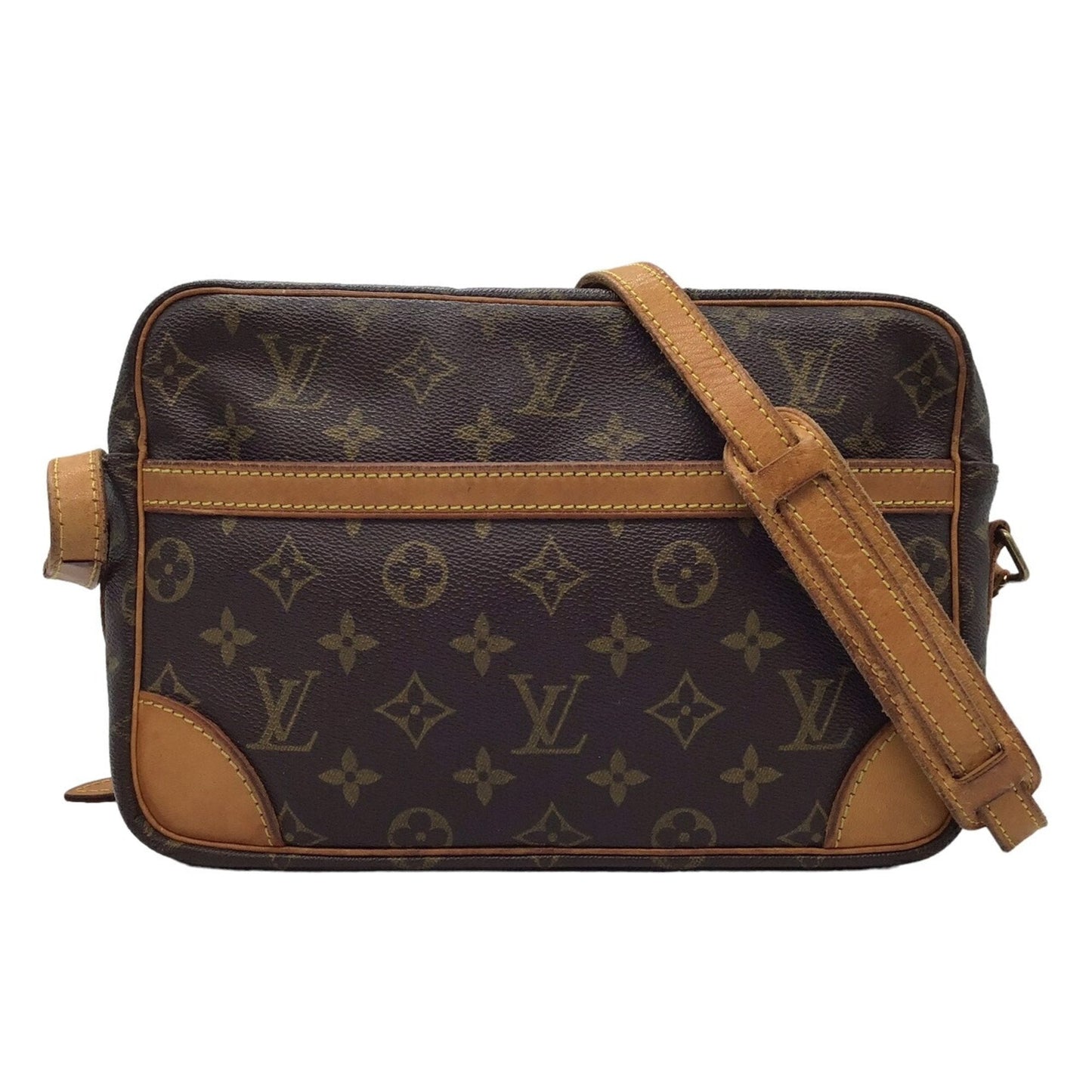 Louis Vuitton Trocadéro Brown Canvas Shoulder Bag (Pre-Owned)