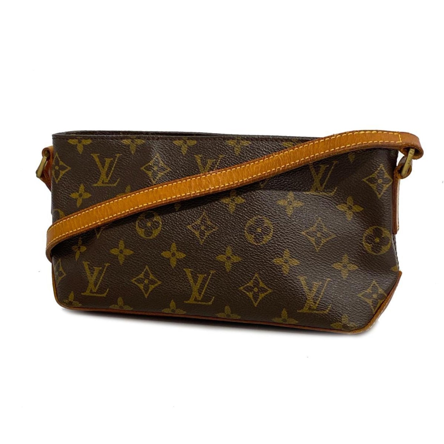 Louis Vuitton Trotteur Brown Canvas Shoulder Bag (Pre-Owned)