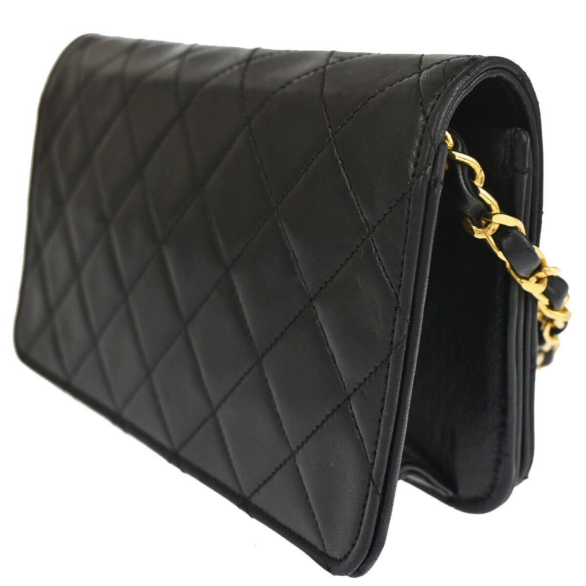 Chanel Wallet On Chain Black Leather Shoulder Bag (Pre-Owned)