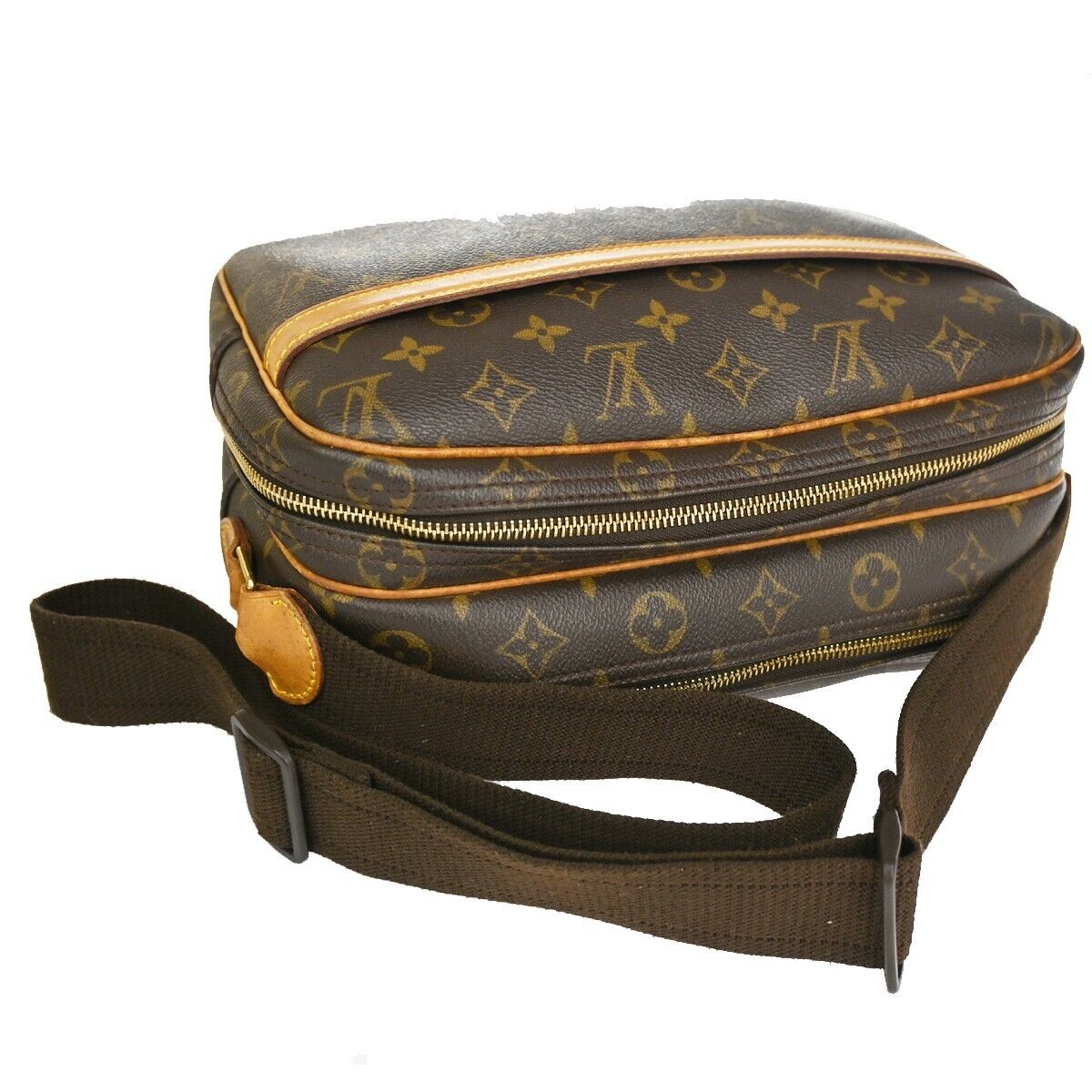 Louis Vuitton Reporter Pm Brown Canvas Shoulder Bag (Pre-Owned)