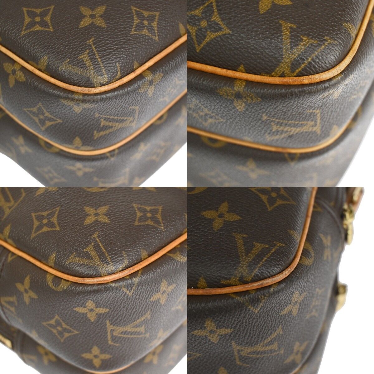 Louis Vuitton Reporter Pm Brown Canvas Shoulder Bag (Pre-Owned)