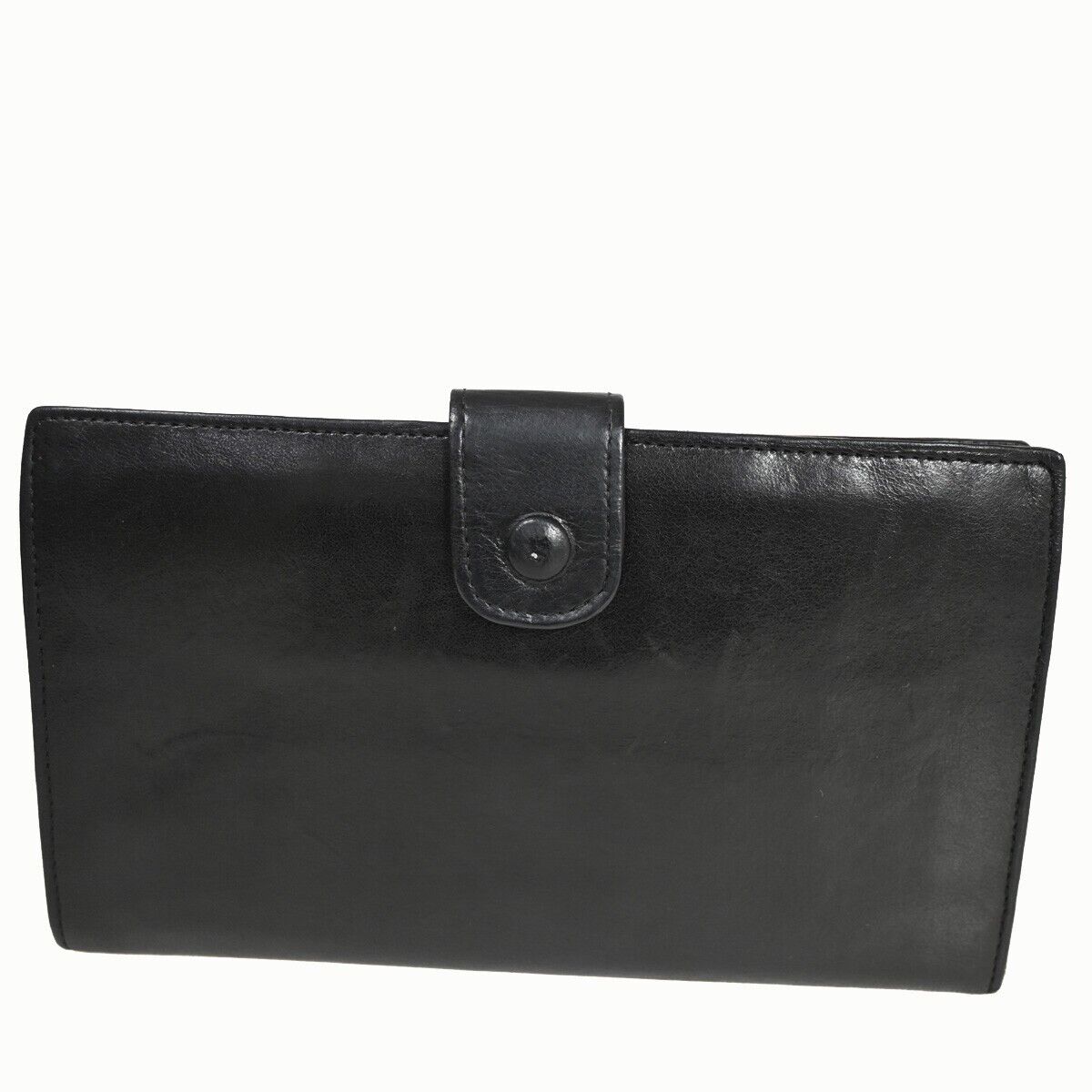 Chanel Black Leather Wallet  (Pre-Owned)