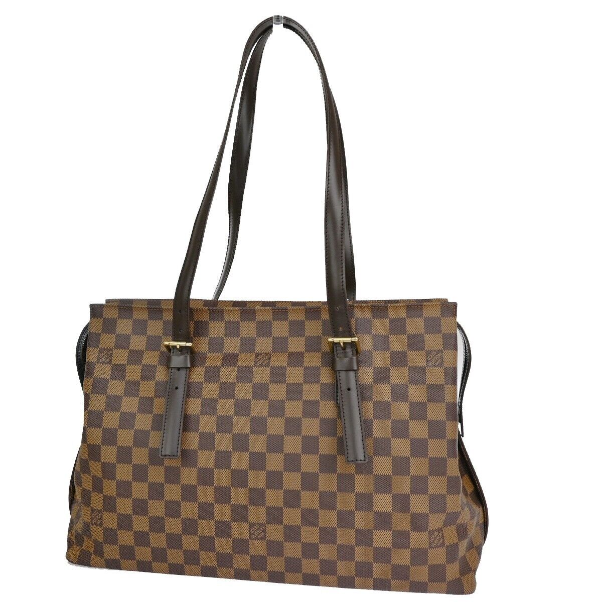 Louis Vuitton Chelsea Brown Canvas Shoulder Bag (Pre-Owned)