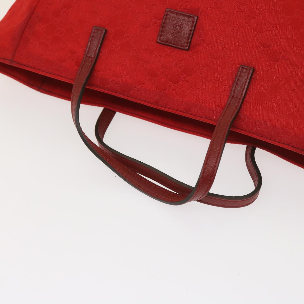 Gucci Gg Canvas Red Synthetic Tote Bag (Pre-Owned)