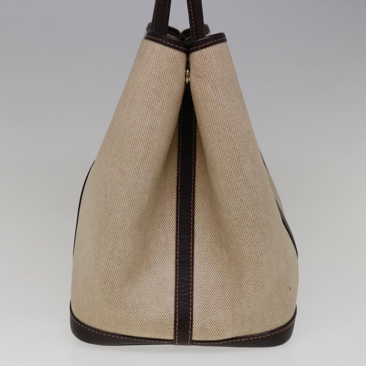 Hermès Garden Party Beige Canvas Handbag (Pre-Owned)