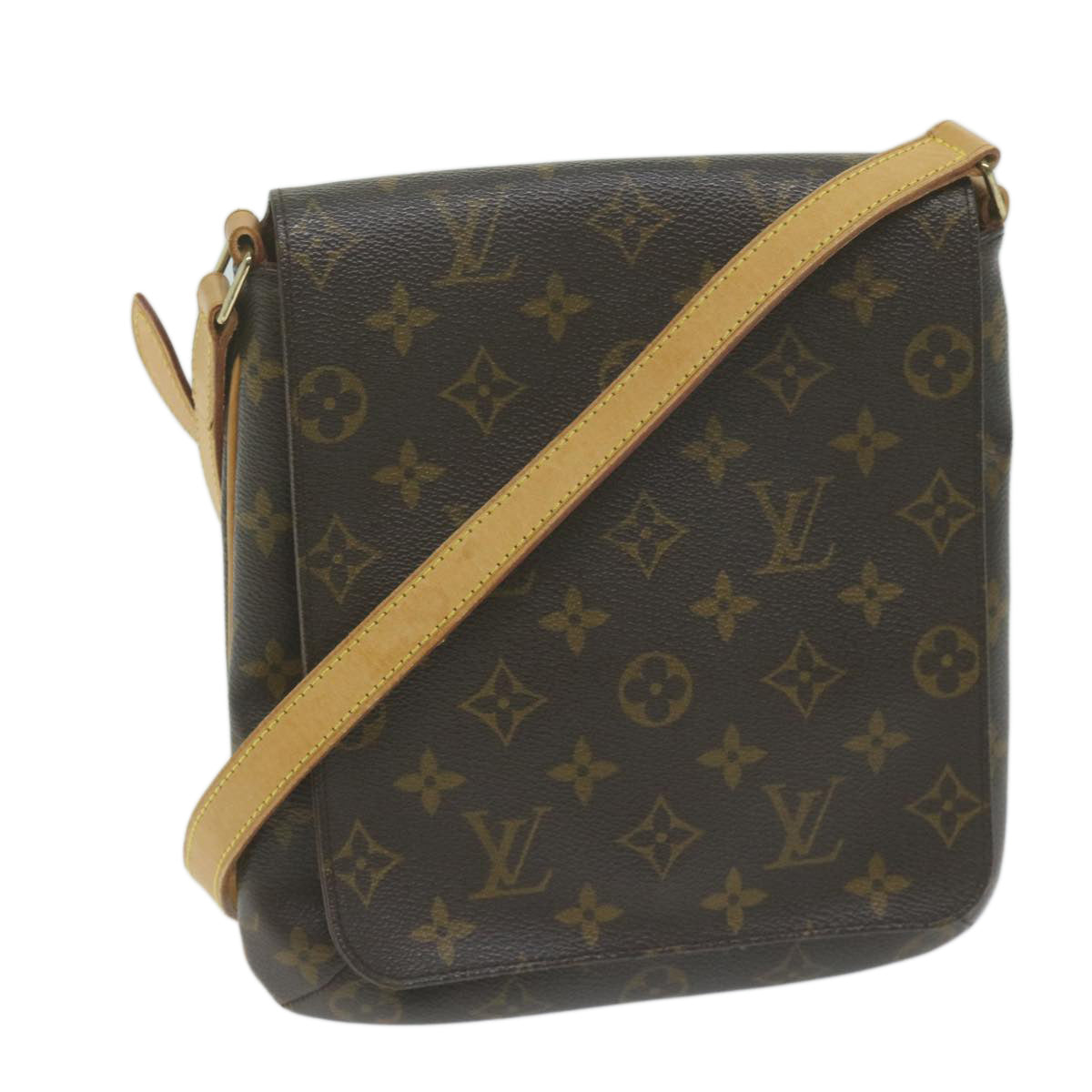 Louis Vuitton Looping Brown Canvas Shoulder Bag (Pre-Owned)