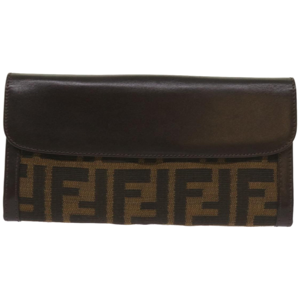 Fendi Zucca Brown Canvas Wallet  (Pre-Owned)