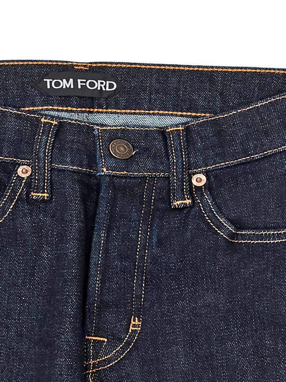 Tom Ford Elegant Blue Straight Fit Men's Jeans