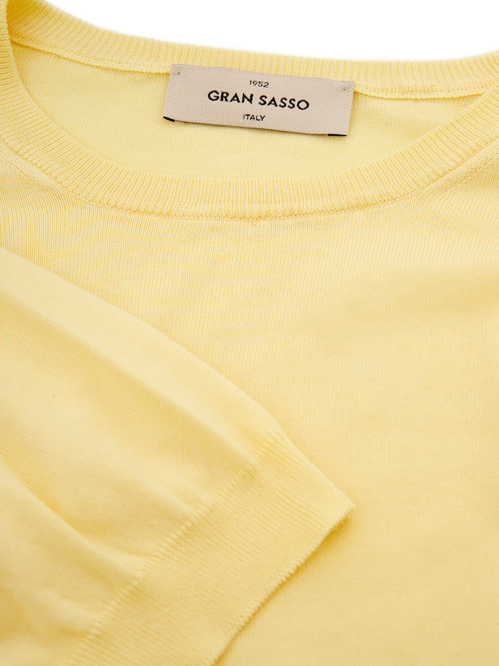 Gran Sasso Sunshine Yellow Cotton Men's T-Shirt