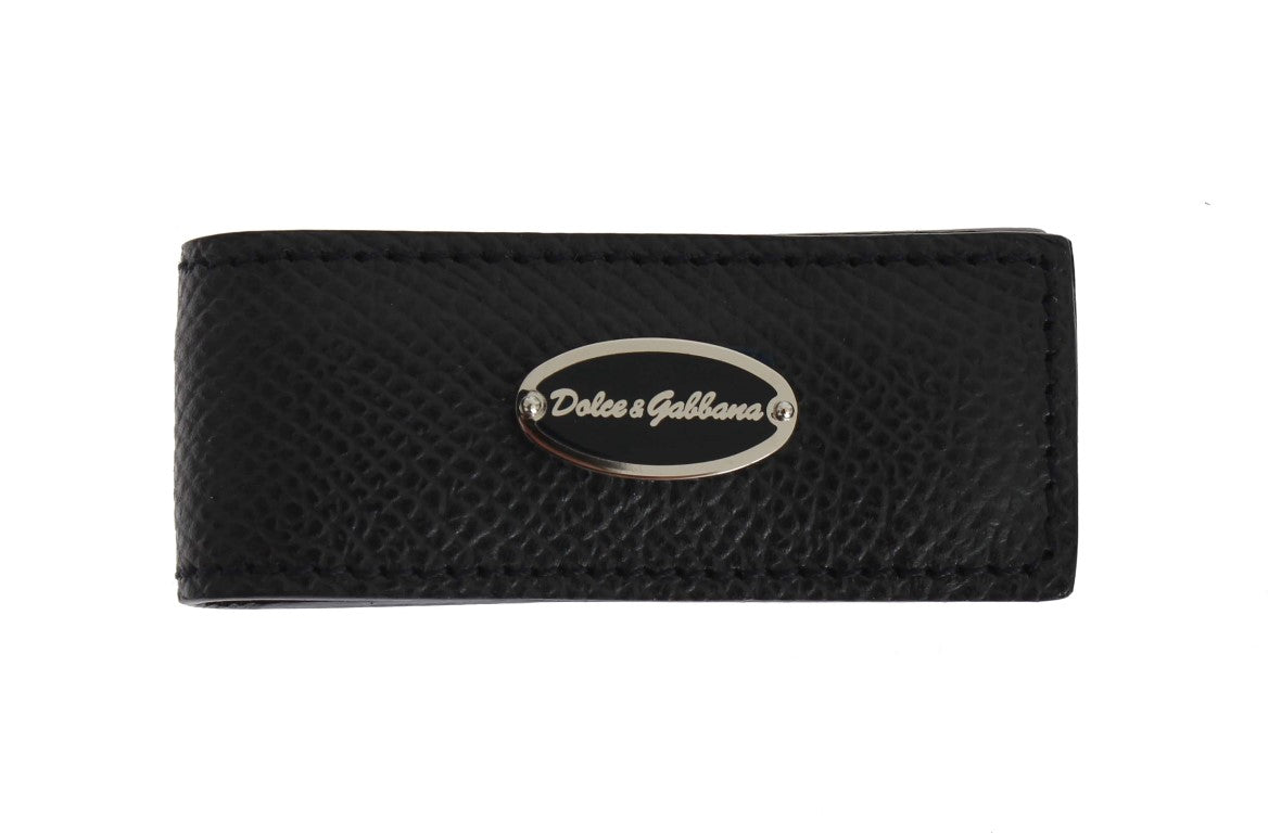 Dolce & Gabbana Elegant Blue Leather Money Men's Clip