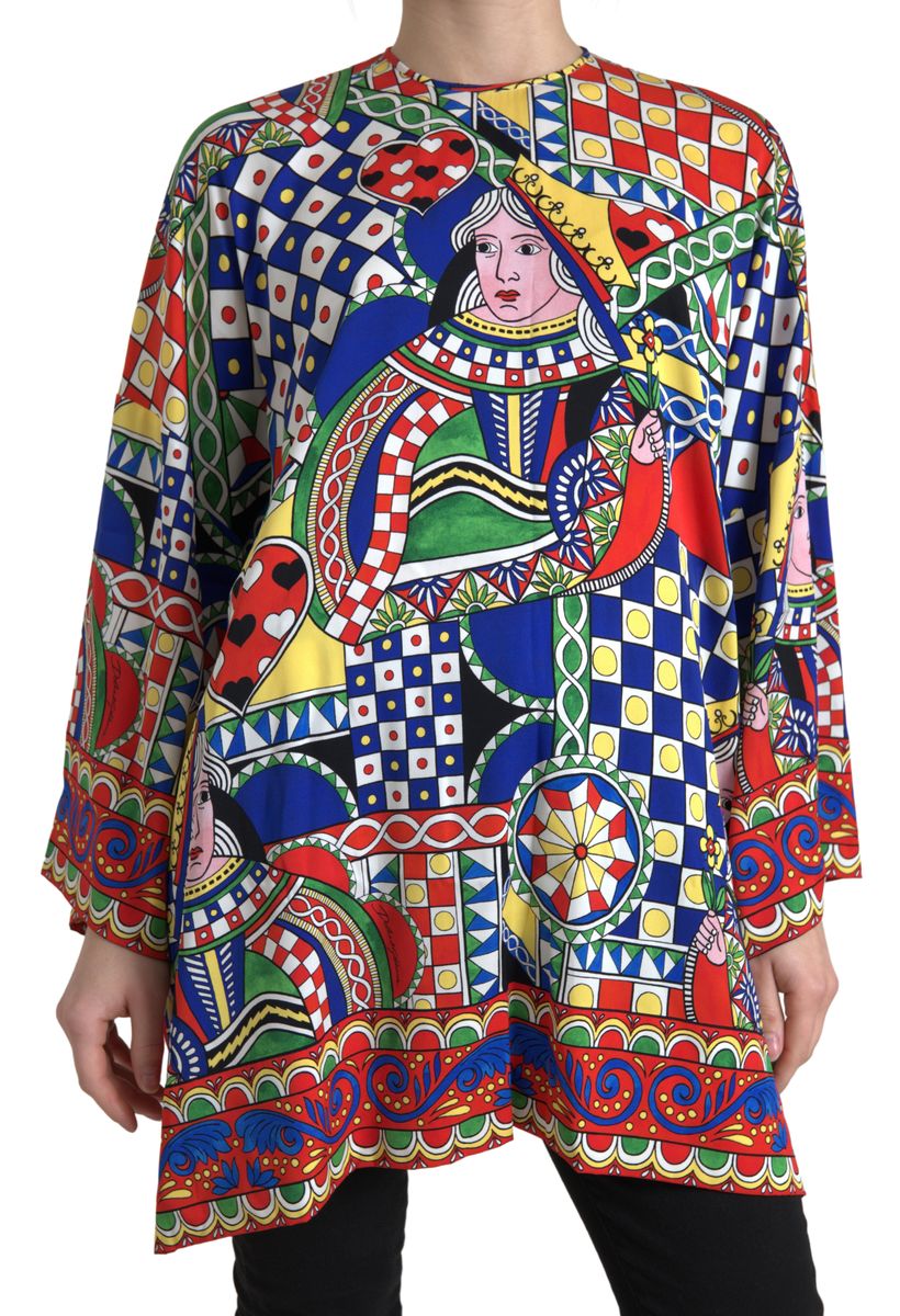 Dolce & Gabbana Elegant Multicolor Silk Women's Blouse