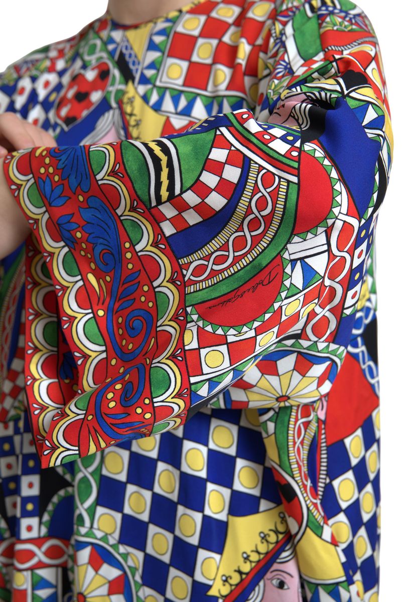 Dolce & Gabbana Elegant Multicolor Silk Women's Blouse