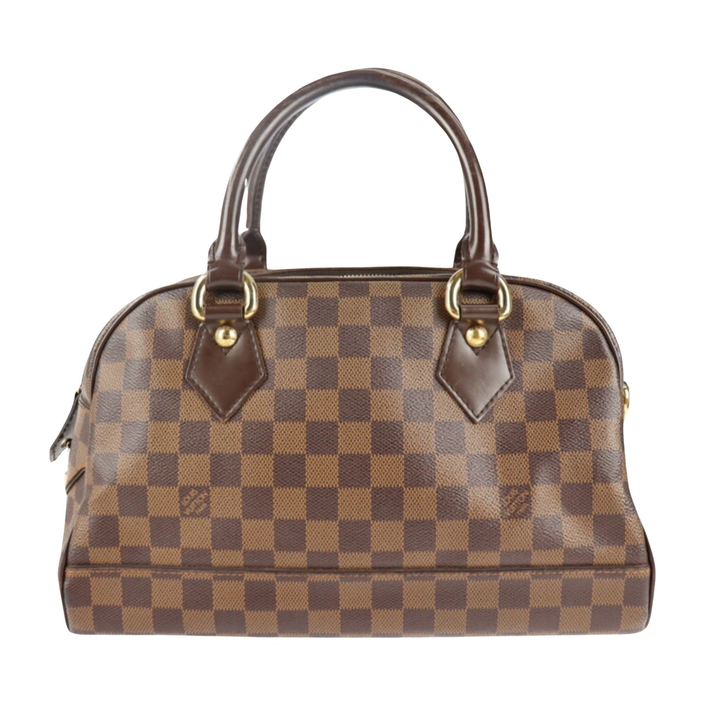 Louis Vuitton Duomo Brown Canvas Handbag (Pre-Owned)