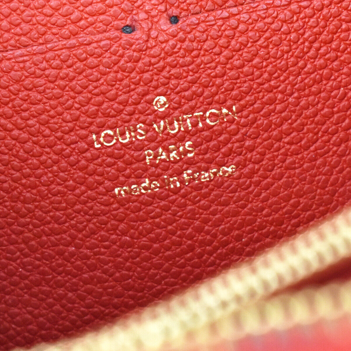 Louis Vuitton Portefeuille Zippy Red Leather Wallet  (Pre-Owned)