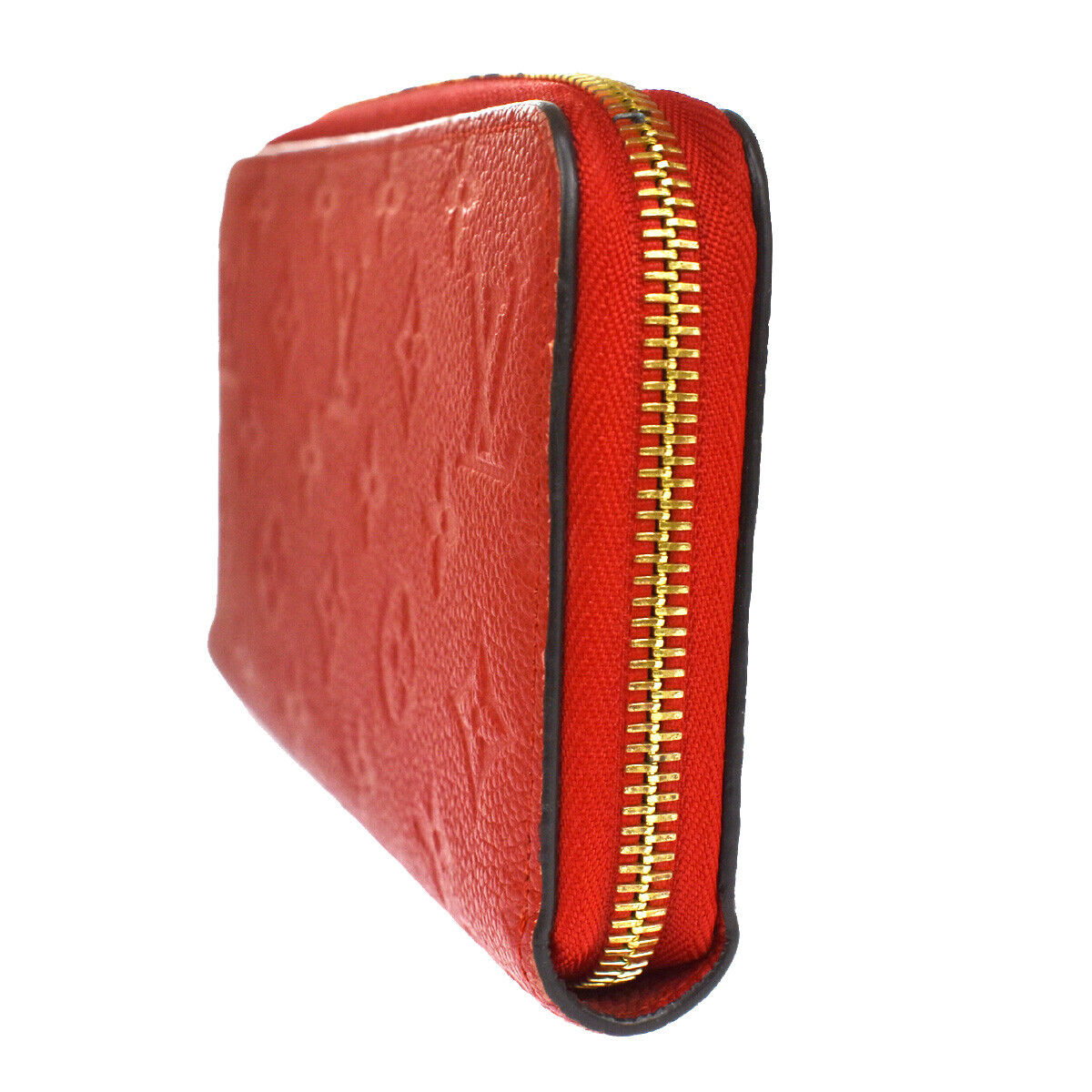 Louis Vuitton Portefeuille Zippy Red Leather Wallet  (Pre-Owned)