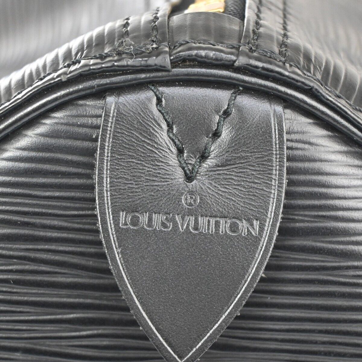 Louis Vuitton Speedy 35 Black Leather Handbag (Pre-Owned)