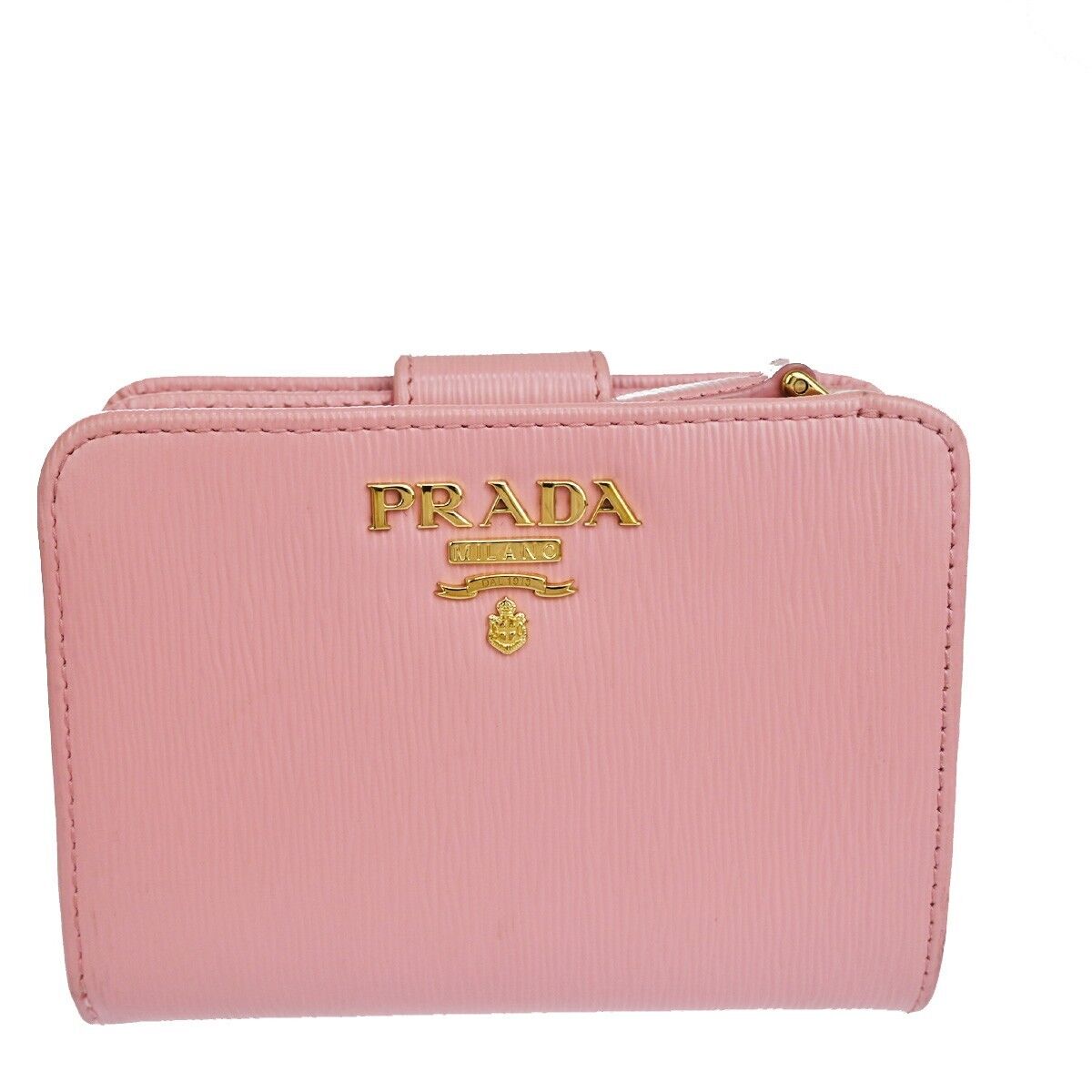 Prada Saffiano Pink Leather Wallet  (Pre-Owned)