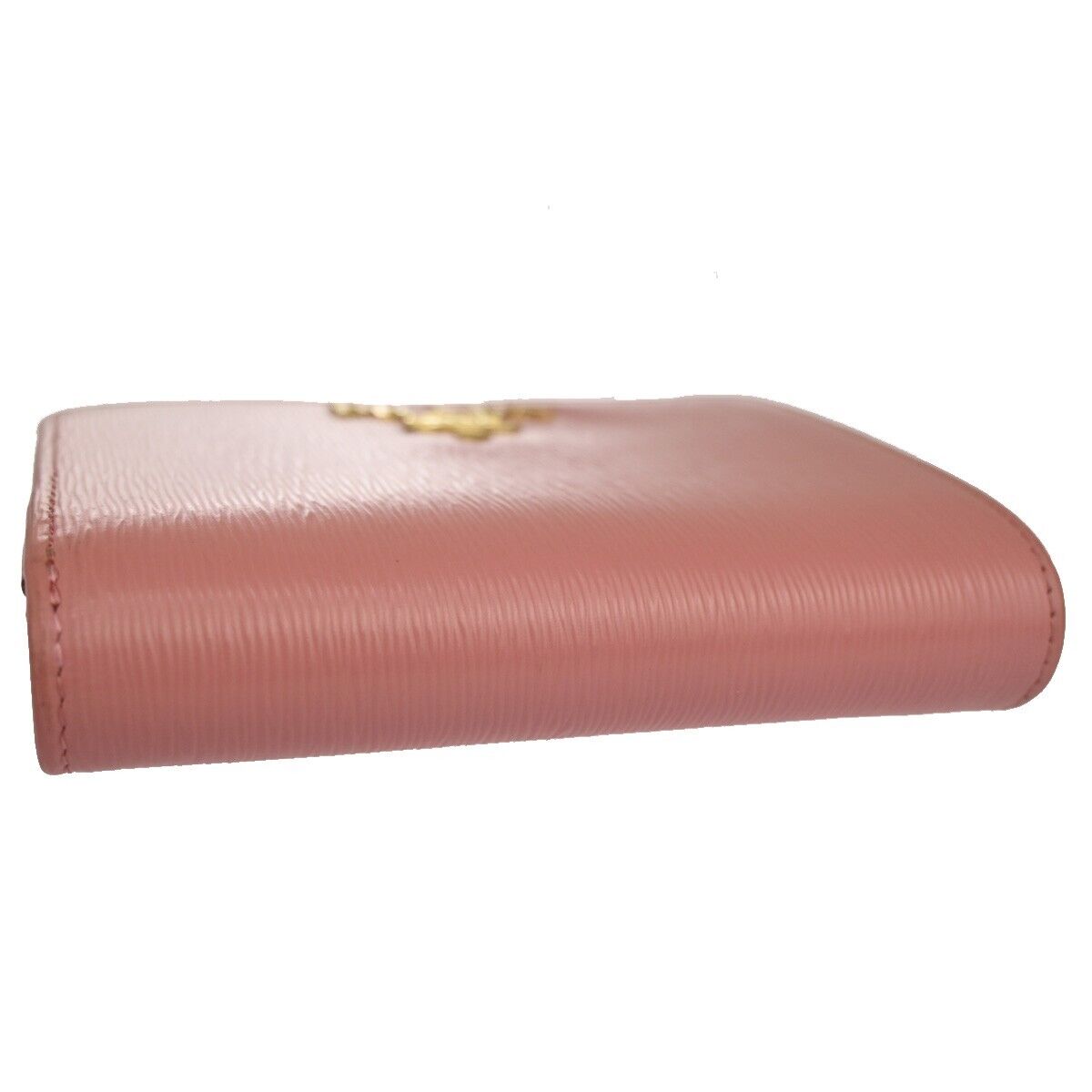 Prada Saffiano Pink Leather Wallet  (Pre-Owned)