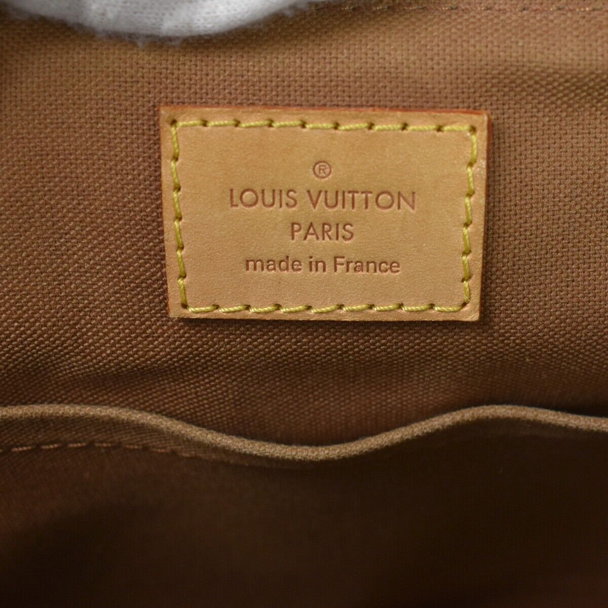 Louis Vuitton Palermo Pm Brown Canvas Handbag (Pre-Owned)