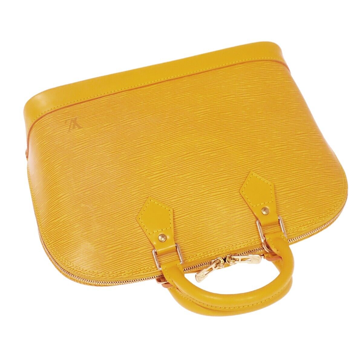 Louis Vuitton Alma Yellow Leather Handbag (Pre-Owned)