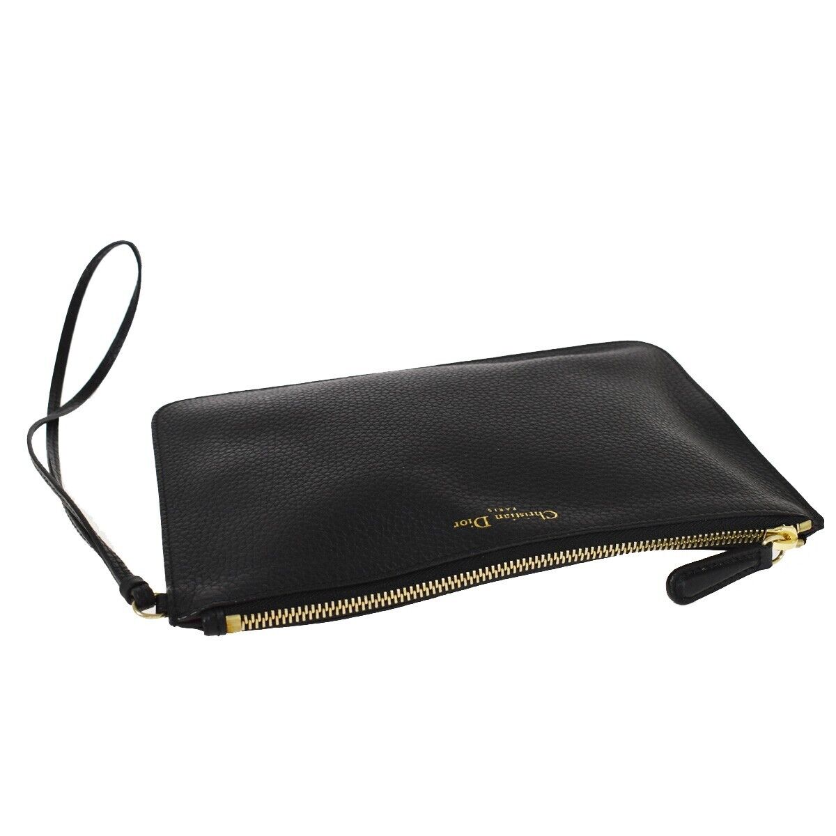 Dior Black Leather Clutch Bag (Pre-Owned)