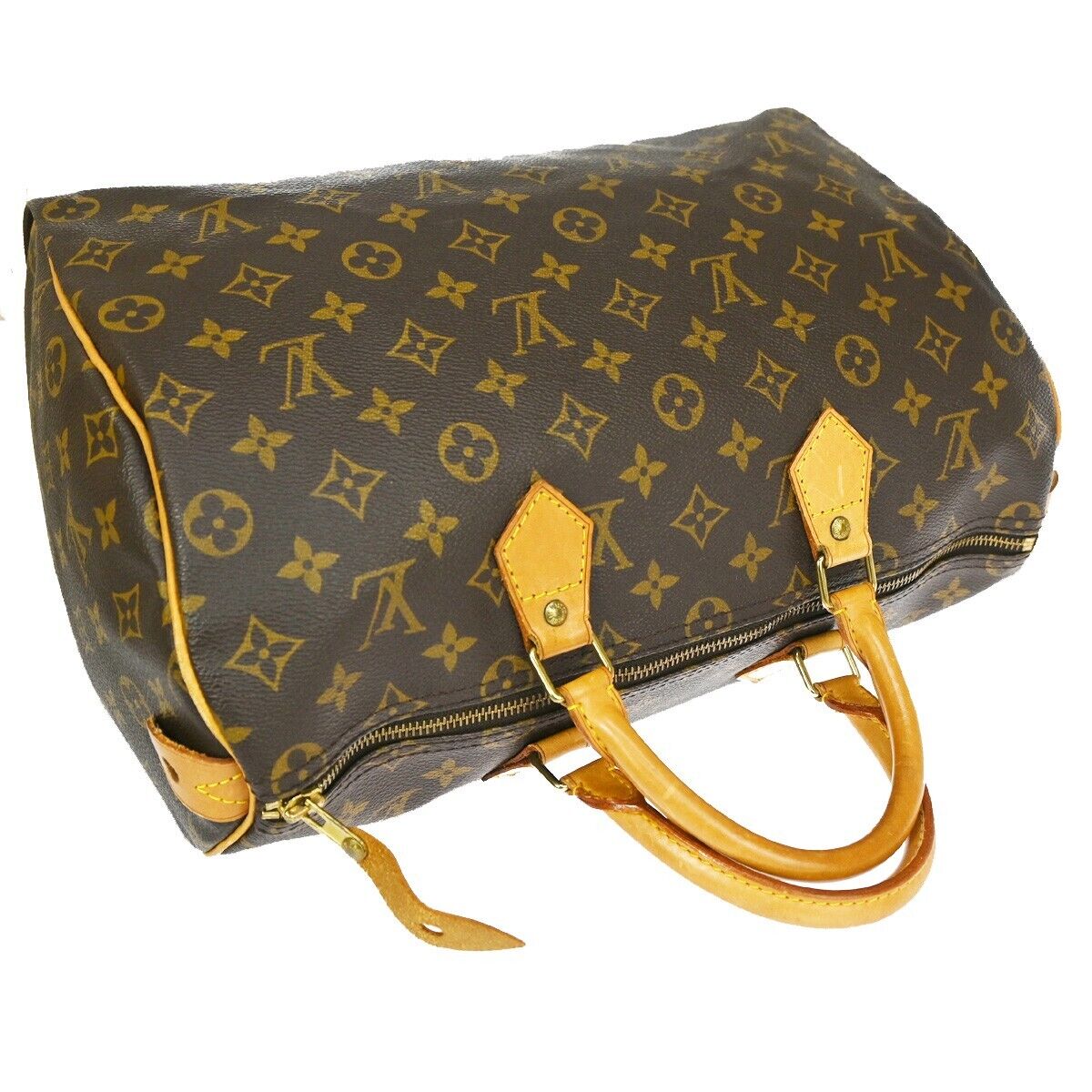 Louis Vuitton Speedy 35 Brown Canvas Handbag (Pre-Owned)