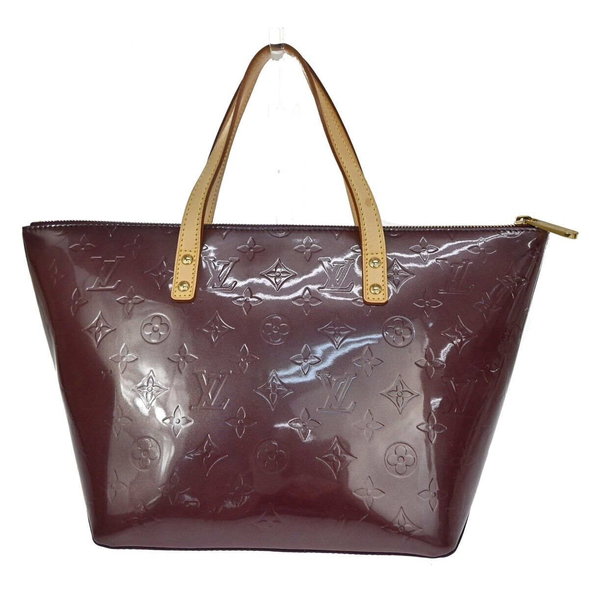 Louis Vuitton Bellevue Pm Purple Patent Leather Handbag (Pre-Owned)