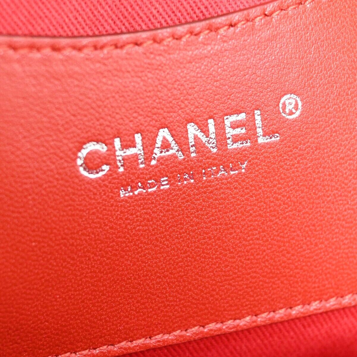 Chanel Cabas Red Patent Leather Tote Bag (Pre-Owned)