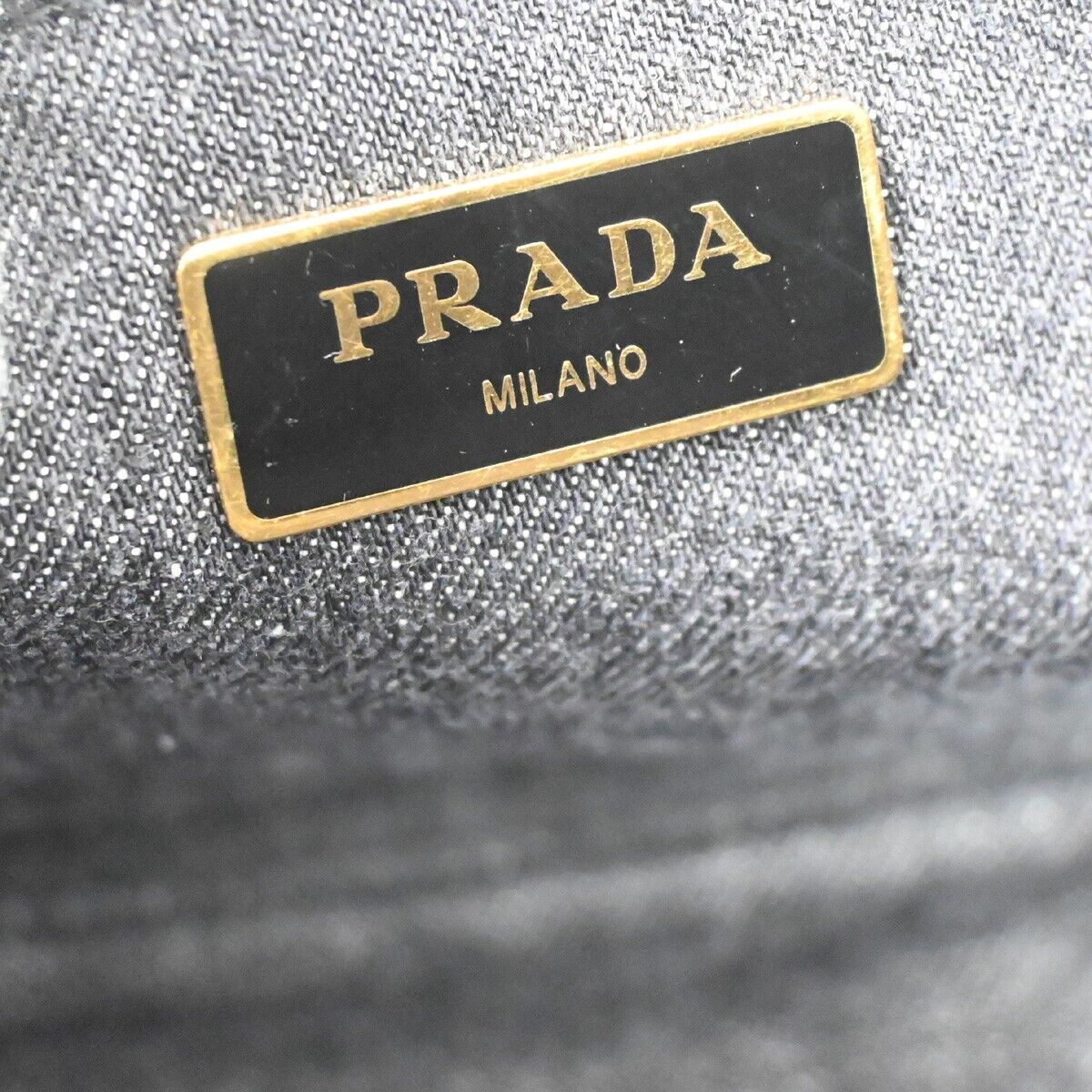 Prada Canapa Grey Denim - Jeans Handbag (Pre-Owned)
