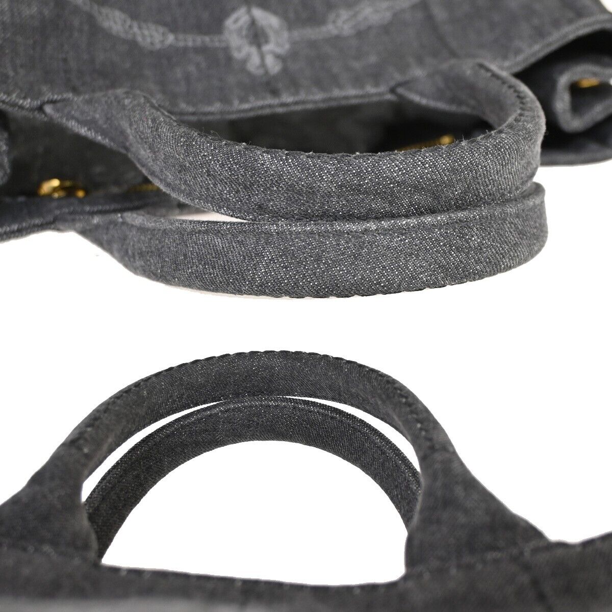 Prada Canapa Grey Denim - Jeans Handbag (Pre-Owned)