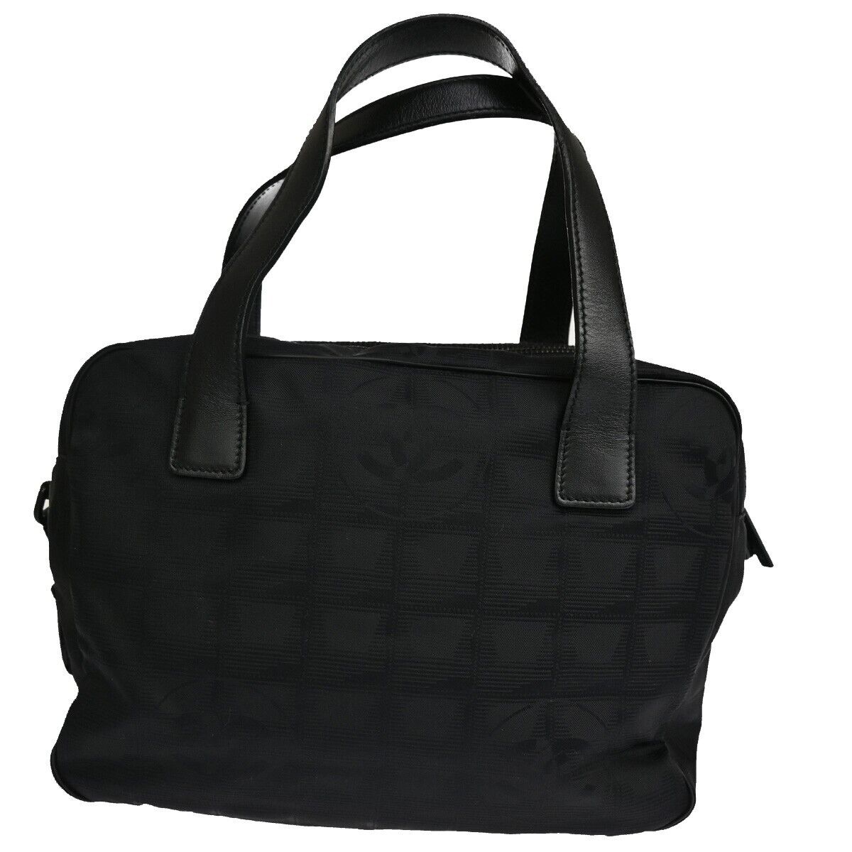 Chanel Travel Line Black Synthetic Handbag (Pre-Owned)