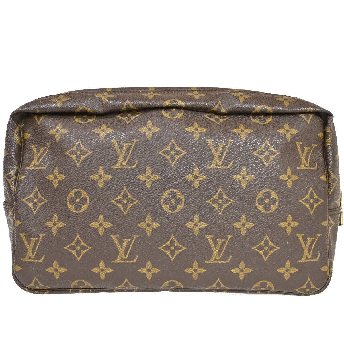 Louis Vuitton Trousse Toilette 28 Brown Canvas Clutch Bag (Pre-Owned)