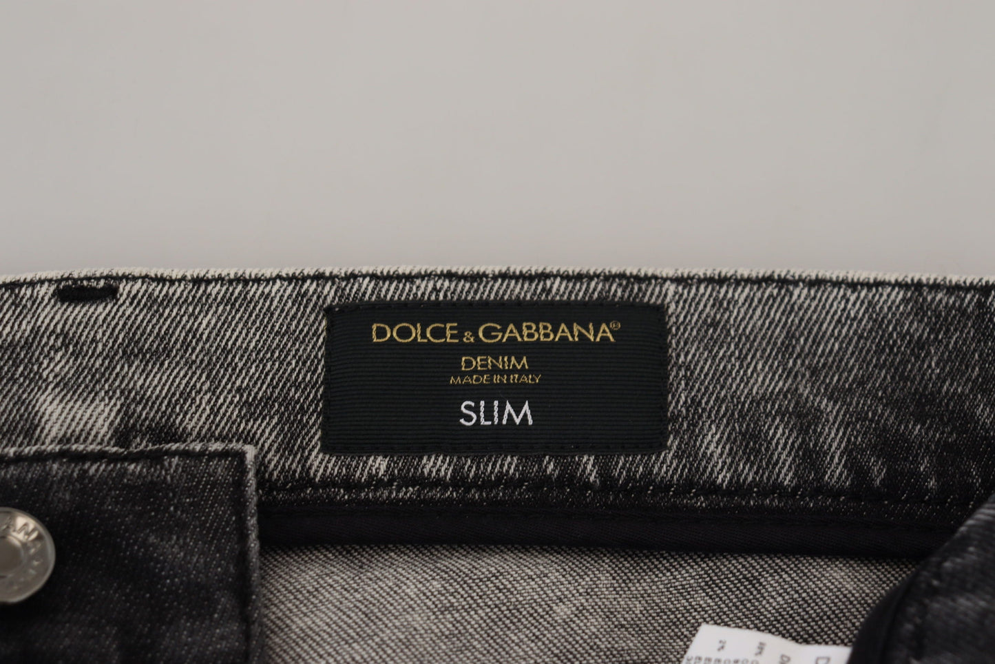 Dolce & Gabbana Elegant Gray Washed Denim Men's Pants