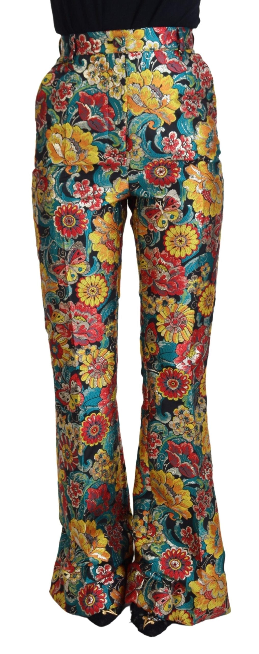 Dolce & Gabbana Elegant Multicolor Woven Women's Pants