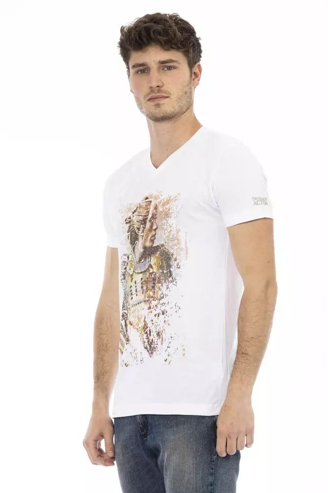 Trussardi Action Elegant V-Neck Short Sleeve Men's T-Shirt