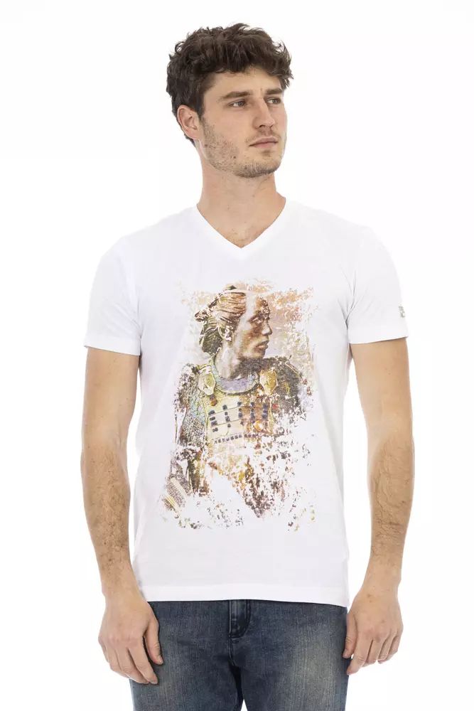 Trussardi Action Elegant V-Neck Short Sleeve Men's T-Shirt