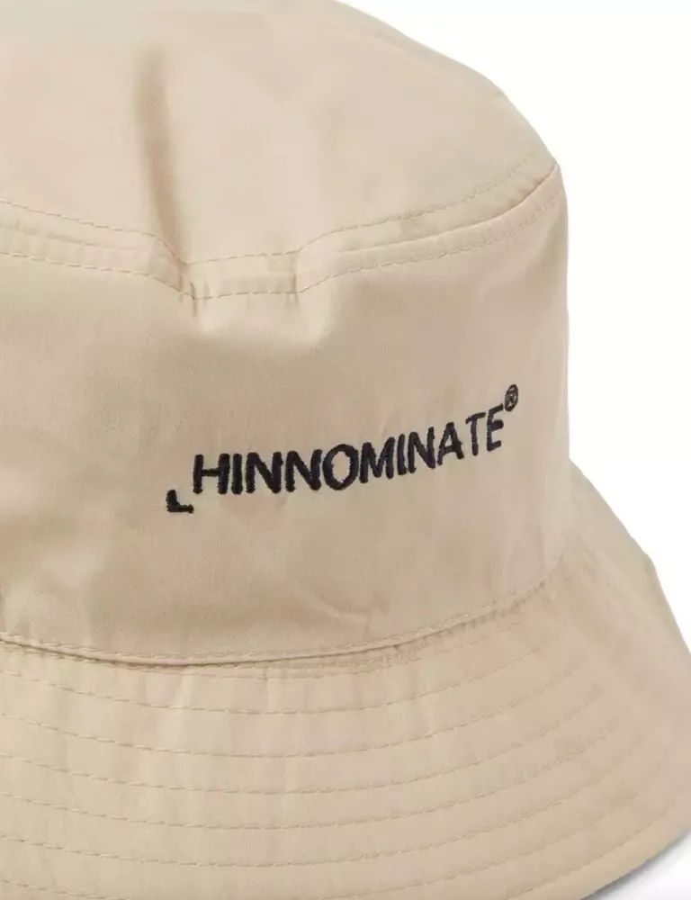 Hinnominate Beige Cotton Hat with Front Women's Logo