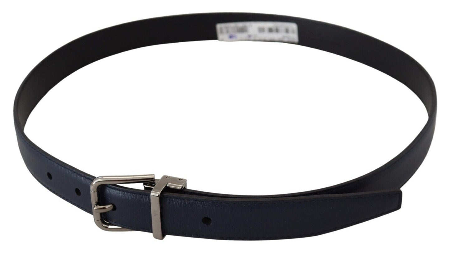 Dolce & Gabbana Elegant Blue Calf Leather Men's Belt